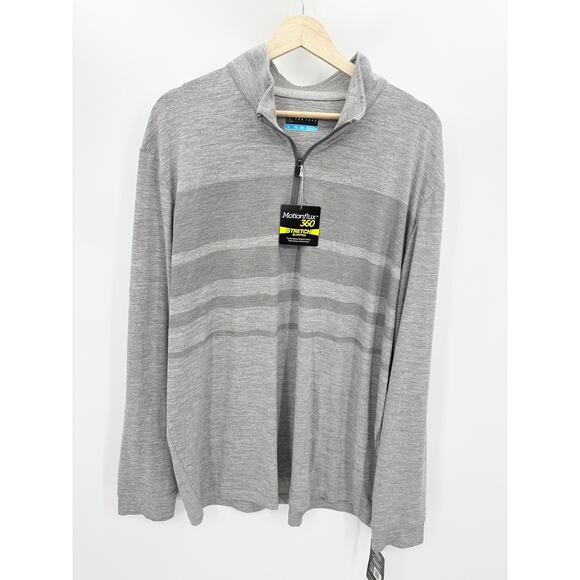 PGA Tour Luxury Light Grey Heather 1/4 Zip Pullover Men's Size X-Large XL NWT - Picture 1 of 8